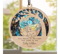 Ornamento commemorativo personalizzato per bambini, con nome a forma di angelo, regalo commemorativo per la perdita di una persona cara, regalo di simpatia per la perdita di bambini e per la perdita