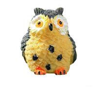 Ornamento creativo a forma di gufo in resina per mini terrari paesaggistici, giardini succulenti, decorazione per giardino fatato, piante muschio, per interni ed esterni (4 pezzi n. 2)