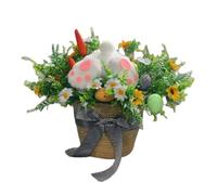 Ornamento creativo di Pasqua in peluche a forma di di coniglietto artificiale, decorazione per interni moderna per la casa, multiuso, statuette per decorazione di scena