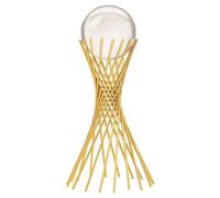 Ornamento creativo in ferro e resina per casa o ufficio, caratterizzato da un design sottile in vita su una base in metallo di lunga durata