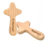 Ornamento Croce In Legno Personalizzato, Croce Portatile In Legno D'ulivo Con Nome/testo Intagliato, Adatto Come Souvenir Per Preghiere Religiose(3.94x2.36 inch)