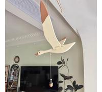 Ornamento da appendere a forma di oche volanti in equilibrio dinamico,