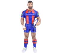 Ornamento da appendere a forma di orso da rugby della serie Poke The Bear di December Diamonds 55-55333