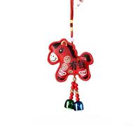 Ornamento da appendere per l'anno 2026, per feste di Capodanno lunare, con design di buon auspicio e messa a fuoco per celebrazioni (rosso)