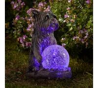 Ornamento Da Giardino Solare A LED Cambiamento Colore Per Cani 20Cm Da Esterno