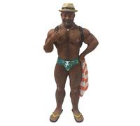 Ornamento da spiaggia a forma di orso Poke The Bear della serie December Diamonds 55-55305, 7 pollici