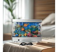 Ornamento da tavolo con luce notturna a LED per acquario finto per la sala