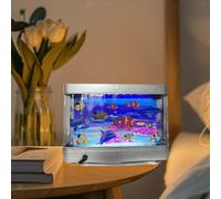 Ornamento da tavolo con luce notturna a LED per acquario finto per la sala