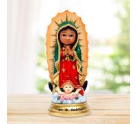 Ornamento da tavolo con statua della Madonna di Guadalupe per il piano di