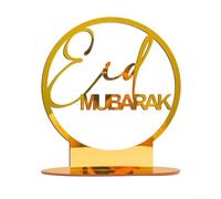 Ornamento da tavolo in acrilico a tema Ramadan con luna e stella, per Eid Mubarak Home Festive Table Presentation (F)