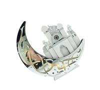 Ornamento decorativo in legno illuminato a LED per feste di Eid, Ramadan, luna, castelli, moschea, decorazione per soggiorno, display da tavolo in legno