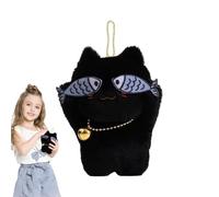 Ornamento del gatto della peluche, ciondolo della borsa della peluche del gatto,Portachiavi del ciondolo dello zaino dello studente, decorazione del fumetto, ciondolo della borsa dei giocattoli della