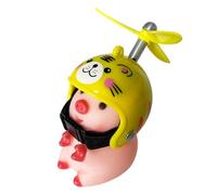 Ornamento del manubrio del motociclo - Adorabile animale con casco, decorazione del manubrio della bicicletta | Scooter creativo e divertente, accessorio per bicicletta per ciclisti, leggero e per