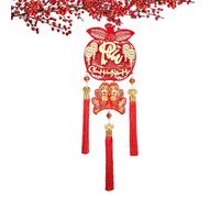 Ornamento del nuovo anno vietnamita,Decorazioni di Capodanno vietnamita, Ornamento di fascino della ghianda di Capodanno, Ciondolo pompon per la festa di primavera, decorazioni sospese dell'anno del