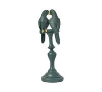 Ornamento del pappagallo di coppia Statua di uccelli realistici carini per