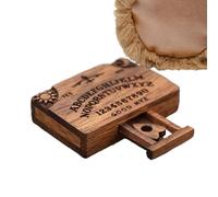 Ornamento della carta spirituale in miniatura - piccola tavola decorativa ouija, decorazione mistica 'artigianato in legno | Strumenti di divinazione in miniatura della planchette, decorazioni di