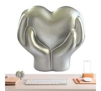 Ornamento della mano del cuore, statua d'amore del cuore,Ornamento artigianale dell'amore della resina | Decorazione creativa del cuore nella mano, scultura d'amore dell'ufficio affettuosa per il