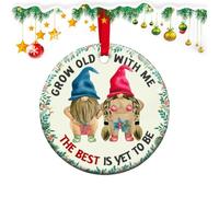 Ornamento dell'albero di Natale di coppia, decorazione di coppia di vacanze,Invecchiare con me Decorazione per le vacanze di coppia | Ornamenti appesi per l'albero di Natale, divertente decorazione