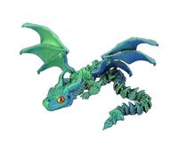 Ornamento desktop articolato stampato 3D Wyvern Dragon, Fidget Dragon Figurine con ali mobili, Modello di simulazione realistica, Regalo per gli amanti dei draghi