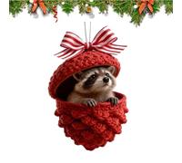 Ornamento Di Animali Della Foresta - Ciondolo In Acrilico 2D, Decorazioni Natalizie Rustiche Nei Boschi, Albero Festivo Per Le Vacanze Invernali, Fascino Sulla Mensola Del Della Fattoria