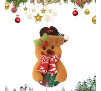 Ornamento di Babbo per Albero di - 13x8,5x0,5 cm Ricordo delle Vacanze Invernali, Simpatico Ciondolo con Babbo e Pupazzo di Neve per la Decorazione 'Albero di | Davanza