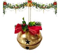 Ornamento di campana di Natale Decorazioni sospese rustiche e festive | Decorazioni natalizie per casa, interni, camera da letto, soggiorno, davanzali delle finestre e balcone