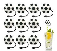 Ornamento di cannuccia in silicone,Coperture in cannuccia in silicone - Copertura di paglia di forma unica e facile da usare - 10 pz. Coperchi protettivi in silicone antipolvere per la vita quotidiana
