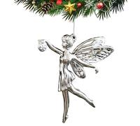 Ornamento di fiocchi di neve delle fate di alce - Aumenta lo spirito festivo, ciondoli decorativi, stile diversificato, arredamento lucido 'albero di Natale | Ornamenti d'argento per le vacanze di