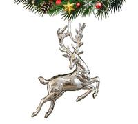 Ornamento di fiocchi di neve delle fate di alce - Aumenta lo spirito festivo, ciondoli decorativi, stile diversificato, arredamento lucido 'albero di Natale | Ornamenti d'argento per le vacanze di