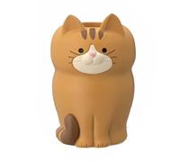 Ornamento di gatto Organi multifunzionali Tablet Penna Desta per la scrivania per la casa (Tri colorato gatto) (Ocelot) (Squat Tri Colored Cat) (Ocelot tozzo)