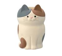 Ornamento di gatto Organi multifunzionali Tablet Penna Desta per la scrivania per la casa (Tri colorato gatto) (Ocelot) (Squat Tri Colored Cat)