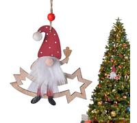 Ornamento di GNOME di Natale,Ornamenti natalizi di GNOME - Decorazione di arazzi nani in legno | Ciondolo di Natale sotto l'albero, ornamento decorativo per la famiglia, le sorelle e gli amici