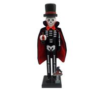 Ornamento di Halloween - Statua di nocciole da 14,17 pollici | Decorazione con statuetta in legno: decorazione festivą per tavolo e caminetto, dettagli accurati, ideale da collezione per feste
