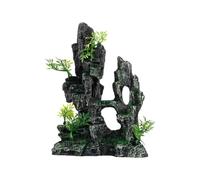 Ornamento di montagna dell'acquario dell'acqua per la decorazione | Pezzo d'accento modellato con display a strati effetto pietra