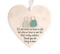 Ornamento Di Natale A Forma Di Natale In Ceramica - Ornamenti Di Dee Christmas | Ornamento Di Natales D-e Ceramico Nel Cuore D-e | Cuore Ceramico Appeso -up Ornamenti Amano Il Natales Espositore