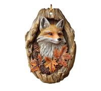 Ornamento Di Natale Con Animali, Albero Di Natale Con Motivo Animale Ornamento In Acrilico 2D, Ornamenti Natalizi Con Animali Fatti A Mano, Decorazioni Per L'albero Di Natale Nei Boschi (volp-e)