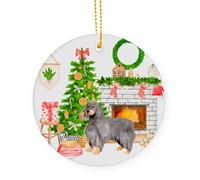 Ornamento Di Natale In Ceramica Gordon Setter Dog Addobbi Natalizi Aggiunta Di Atmosfera Romantica Elegante Per Fidanzati Regali Di Nozze 7.3Cm