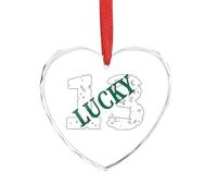 Ornamento Di Natale In Ceramica Lucky Number 13 Ornamento Di Natale Fidanzamento Elegante Per Amante Dei Viaggi Regali Di Nozze 7.3Cm