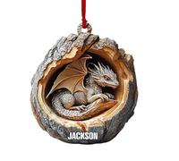 Ornamento di Natale - Ornamenti acrilici di Natale | Animal Christmas Tree Ornaments, Animal Pattern 2D Acrylic Flat Ornaments, Animal Christmas Tree Decorations - Sacchetto Pendant