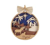Ornamento di Natale per presepe, ornamenti per presepe - Presepe Gesù Ornamento natalizio religioso | Ornamenti natalizi religiosi Ornamenti vintage di Gesù per il giardino