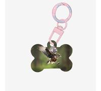 Ornamento di osso del cane acrilico di stampa selvaggia di caccia volante,Medagliette per cani Ornamento personalizzato dell'animale domestico, Tag identificativi a forma di