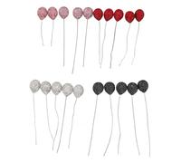 Ornamento di palloncini con strass Scintillante squisita decorazione per auto con palloncini con strass Set da 20 pezzi per interni auto, casa, camera da letto, materiale plastico