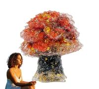 Ornamento di pietra, decorazione di pietra - Design dell'albero di acero Energia Crystal Stones - Estetica compatta decorazione domestica Lucidato a Mano per la Sala di Yoga di meditazione