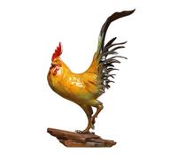 Ornamento di statua di attrazione ricchezza Ornamenti creativi scrivania gallo rame, statua fatta a mano per la casa, il soggiorno, l'ufficio, vetrina, artigianato decorativo Decorazione di ricchezza