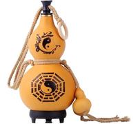 Ornamento di zucca stile cinese, Bottiglia d'acqua Brocca di zucca naturale, alta capacità, zucca for acqua e vino for campeggio(Beige_500ml)