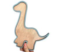 Ornamento dinosauro in legno per la cameretta dei bambini, amichevole e sicuro per la cameretta dei bambini e la sala giochi, da appendere alla parete