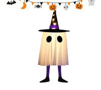 Ornamento fantasma di Halloween - decorazione appesa spettrale, spirito luminoso - figura di spavento leggera per alberi da esterno, fantasma bianco inquietante per decorazioni portiche iarde feste e