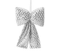 Ornamento fatto a mano a scacchi fiocco appeso decorazione per le vacanze per albero finestra porta celebrazione stagionale festival tessuto Bowknot albero appeso