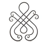 Ornamento Ferro Battuto Ferro geschmiedet 630x460mm Griglia per Ringhiera