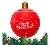 Ornamento gonfiabile - Palla decorativa per il giardino di Natale | Grande sospesa impermeabile per esterni in PVC da 19,7 pollici, durevole e riutilizzabile, per feste in ufficio